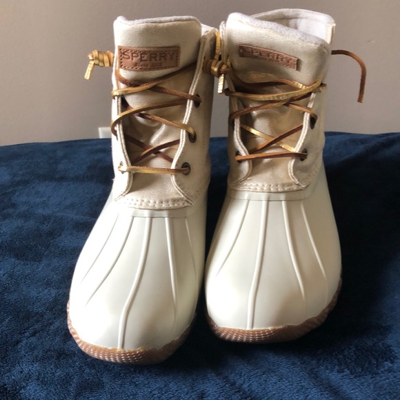 Saltwater canvas oat/gold Sperry - Picture 5 of 10
